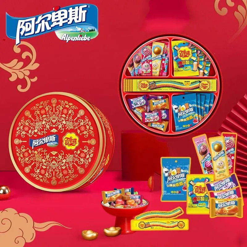 阿尔卑斯奶糖酸条零食大礼包酸条棒棒糖硬糖水果混合口味儿童礼盒