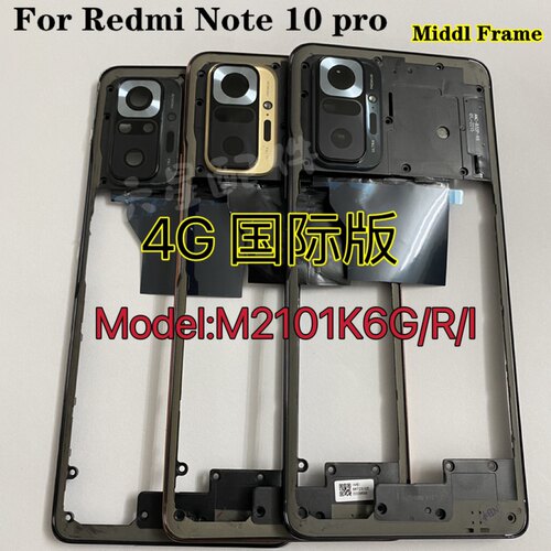 适用红米Note 10 Pro 4g国际版中框pro max原装前框边框卡托卡槽