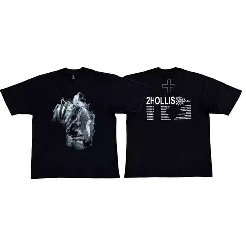 2HOLLS_gold_ Single Art Design Leg One Dates T-Shirt短袖T恤