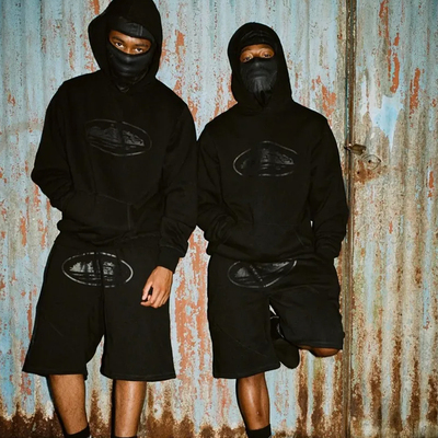 Corteiz CRTZ RTW OG Alcatraz Sweatshirt Triple Black 卫衣