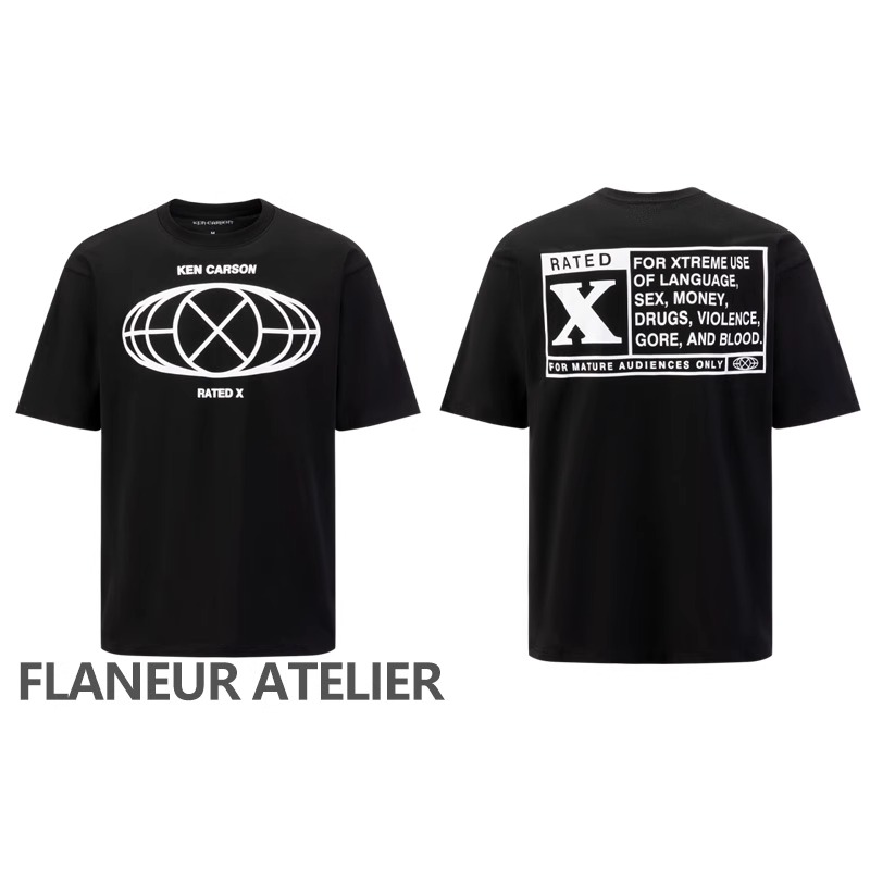 Ken Carson X-rated shirt 圆领ins风短袖