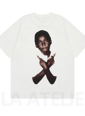 KK11 Ken Carson Playboi Carti Ken Carson X tee小孩手势短袖