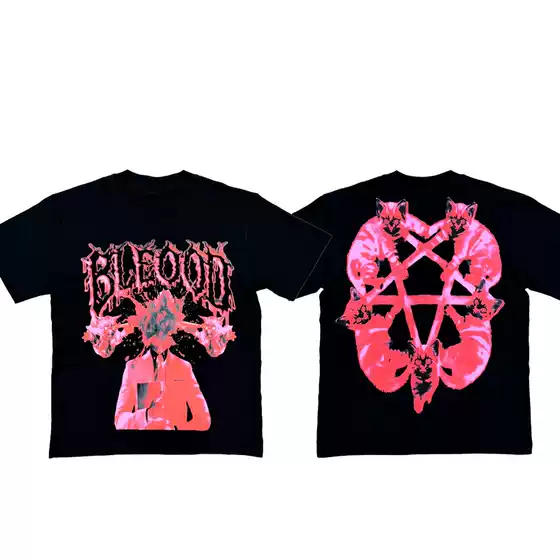 Bleood Tour Merch Tee Limited Edition Printed Short-Sleeve T-Shirt