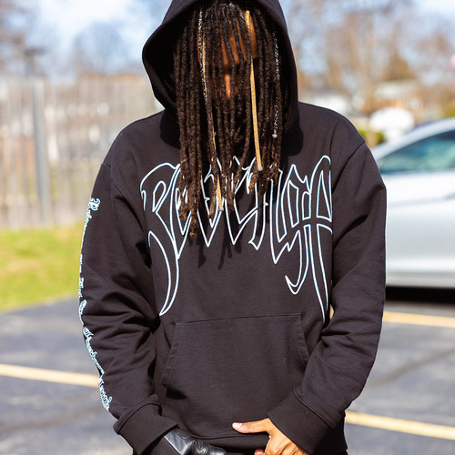 Revenge XXXTentacion Kill Outline Hoodie 说唱 连帽卫衣 潮