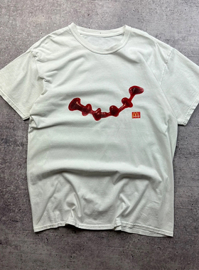 Travis-Scott-x-McDonalds-Ketchup-T-Shirt 恶搞 街头 搞怪 T恤