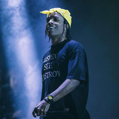 A$AP Rocky × AWGE × Midnight Studios 联名 街头 潮 说唱 T恤