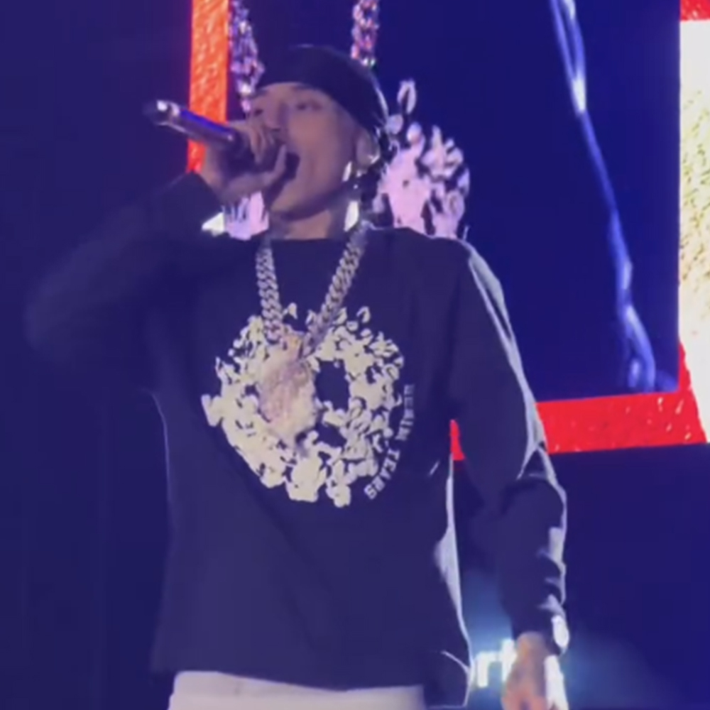 centralcee X Denim Tears 联名 University Black 长袖 T恤 上衣