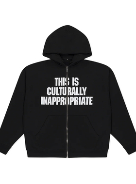 Clipse This is Culturally Inappropriate Hoodie 拉链连帽卫衣