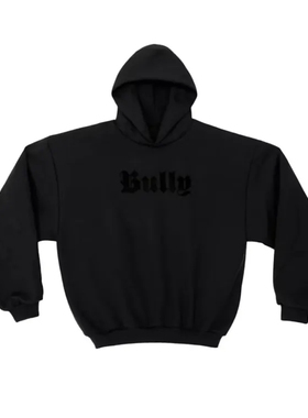 YE YZY BULLY BLACK ON BLACK Hoodie 帽T 黑色 Kanye