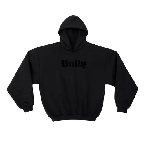 YE YZY BULLY BLACK ON BLACK Hoodie 帽T 黑色 Kanye
