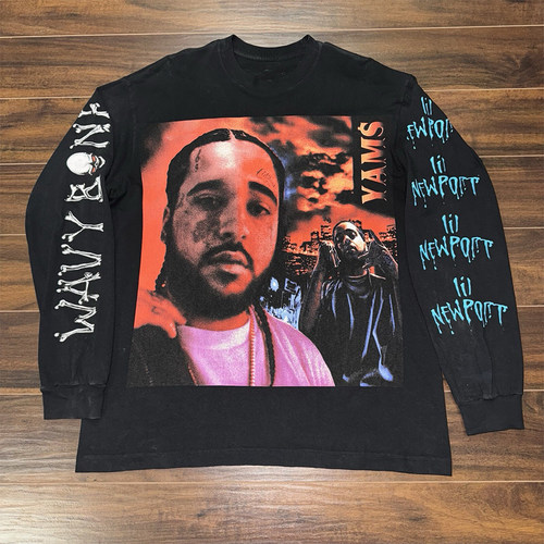 ASAP Yams Wavy Bone Longe Sleeve Shirt 联名 上衣 长袖 潮