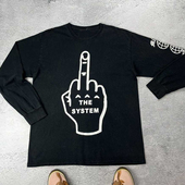 T恤上衣 Drake Migos Vintage FUCK sleeve SYSTEM长袖 long THE