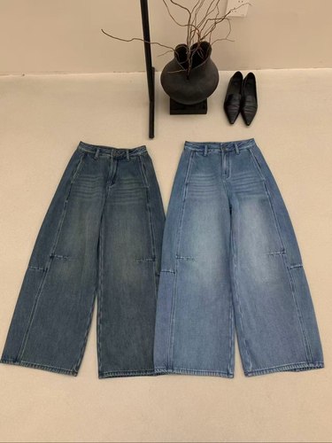 LEAVES叶子家复古水洗牛仔裤