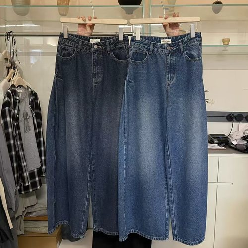 LEAVES叶子家复古水洗牛仔裤