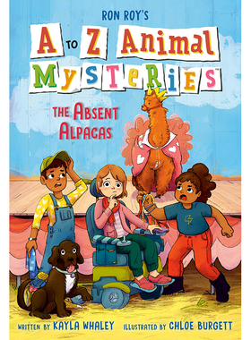 【特价清仓】英文原版 A to Z Animal Mysteries #1: The Absent Alpacas 缺席的羊驼 Ron Roy 儿童插画故事绘本书籍