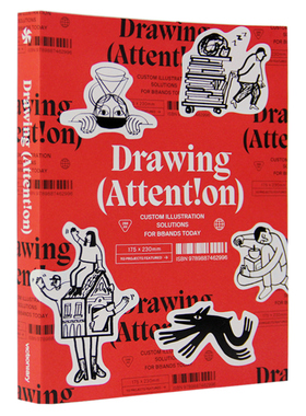 【特价清仓】英文原版 Drawing Attention 引起注意 Victionary出版 标志VI设计 商业插画设计标志AI平面设计书籍