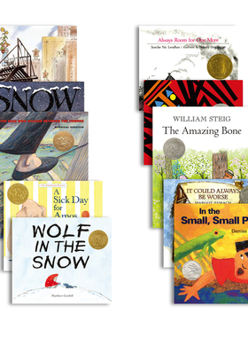 【特价清仓】英文原版 Caldecott Award Winning 10Book Pack 获凯迪克大奖的10本套装 儿童图画故事趣味英语阅读启蒙儿童绘本书籍