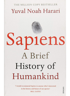 【现货】英文原版 人类简史 从动物到上帝 Sapiens: A Brief History of Humankind 世界通史 文学书籍