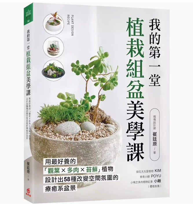 【预售】台版 我的*一堂植栽组盆美学课 苹果屋 崔廷原 用*好养的观叶多肉苔藓植物设计出58种改变空间氛围的liao癒系盆景栽培书籍