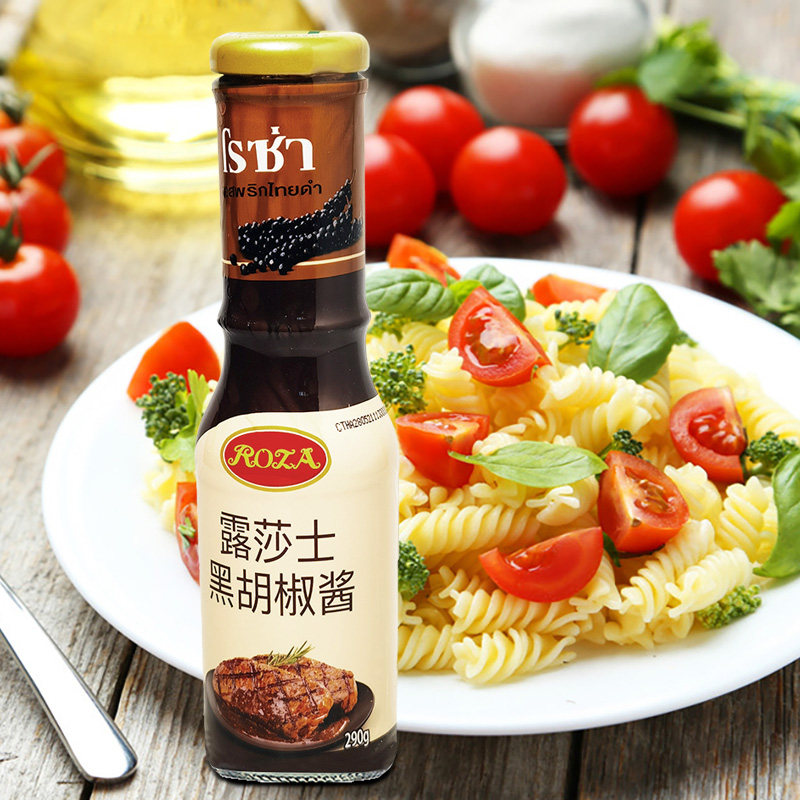 ROZA露莎士泰国进口黑胡椒酱家用意大利面酱料牛排酱低脂黑椒酱汁|msdalam kategori beras/Utara-Selatan barangan kering/perasa, perasa/Jam/salad, sos, sos perasa - dari Buy2taobao.com untuk memberikan perkhidmatan ejen Taobao profesional membeli