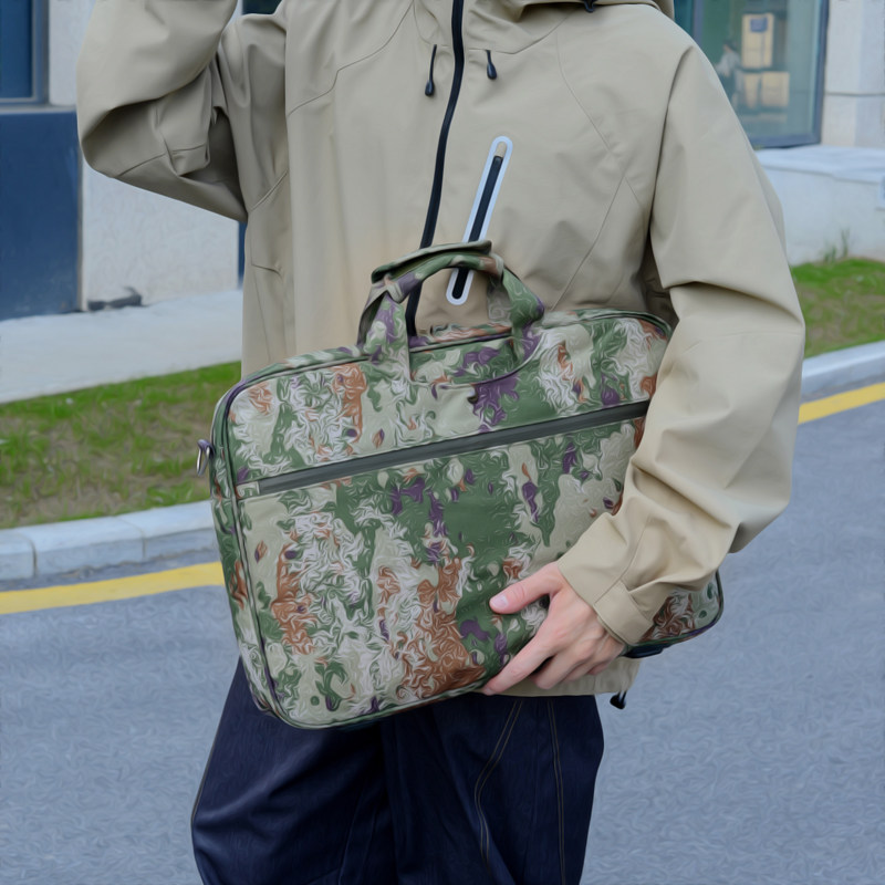 户外新款指挥作业包迷彩公文包斜挎单肩包携行手提防水参谋工具包