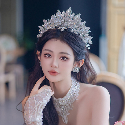新款新娘头饰公主奢华优雅精致皇冠唯美韩式婚纱礼服结婚造型发饰
