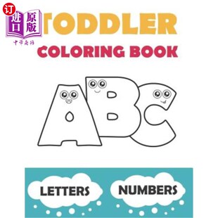 Baby Kids Coloring ABC 适 海外直订Toddler Easy Activity Book Age for 幼儿涂色书ABC