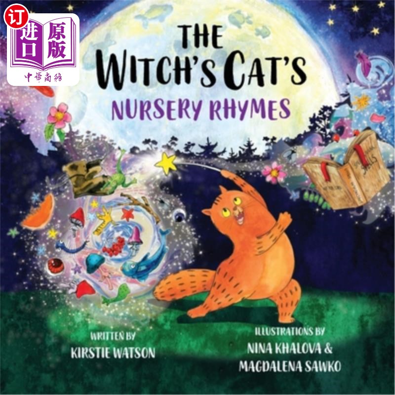 海外直订The Witch's Cat's Nursery Rhymes 《女巫的猫的童谣