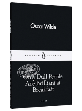 LBS 119 Only Dull People Are Brilliant at Breakfast 英文原版 小黑书 119 王尔德：只有浅薄的人才了解自己【中商原版】