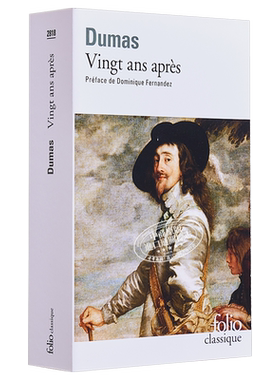 大仲马 二十年后 三个火枪手续篇 法文原版 VINGT ANS APRES Alexandre Dumas【中商原版】