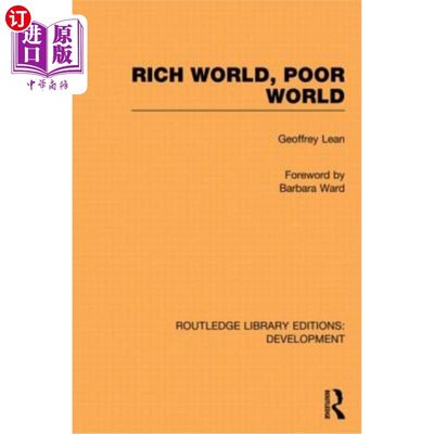 海外直订Rich World, Poor World 富裕世界，贫穷世界