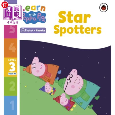 海外直订Learn with Peppa Phonics Level 3 Book 10 - Star ... 学习《小猪佩奇》自然拼读第3册第10册- Star spoters(自然