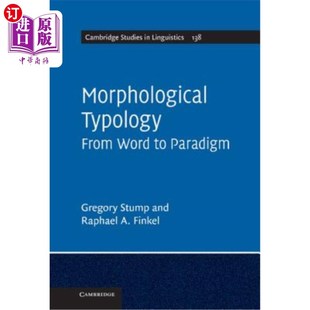 Typology Word 形态类型学：从词到范式 海外直订Morphological From Paradigm