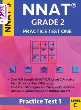 海外直订Nnat Grade 2 - Nnat3 - Level C: Nnat Practice Test 1: Nnat 3 Grade 2 Level C Tes Nnat 2级-Nn