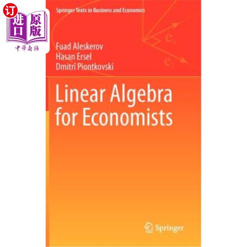 海外直订Linear Algebra for Economists 经济学家的线性代数