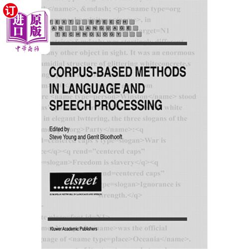 海外直订Corpus-Based Methods in Language and Speech Processing 基于语料库的语言与语音处理方法