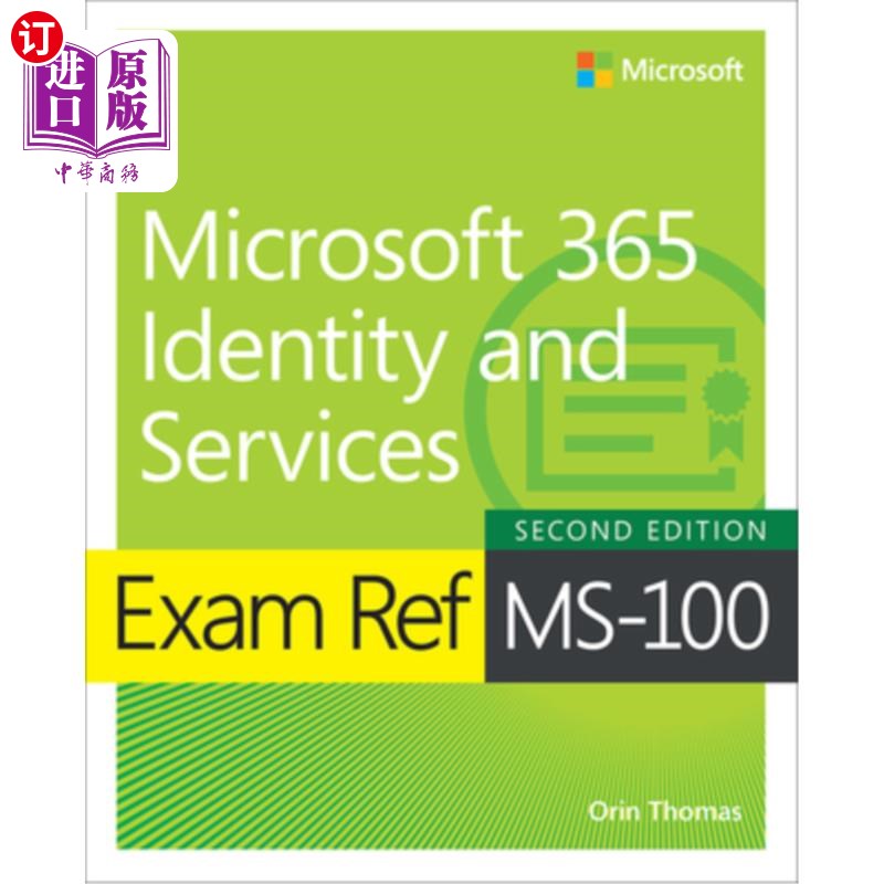 海外直订Exam Ref Ms-100 Microsoft 365 Identity and Services Microsoft 365身份和服务