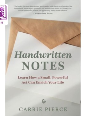 海外直订Handwritten Notes: Learn How a Small, Powerful Act Can Enrich Your Life 手写笔记:学习一个小而有力的行为如何