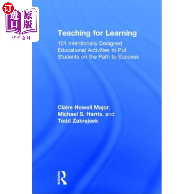 海外直订Teaching for Learning: 101 Intentionally Designed Educational Activities to Put  为学而教:101种有意设计的教