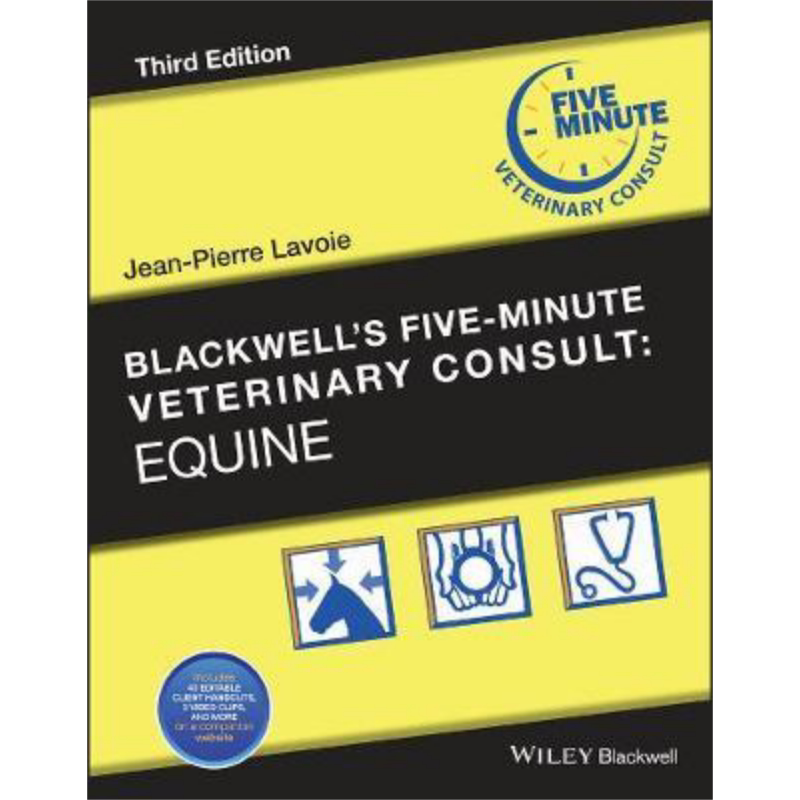 现货 布莱克威尔五分钟兽医咨询 马 Blackwell'S Five 英文原版 Jean-Pierre Lavoie 中商原版