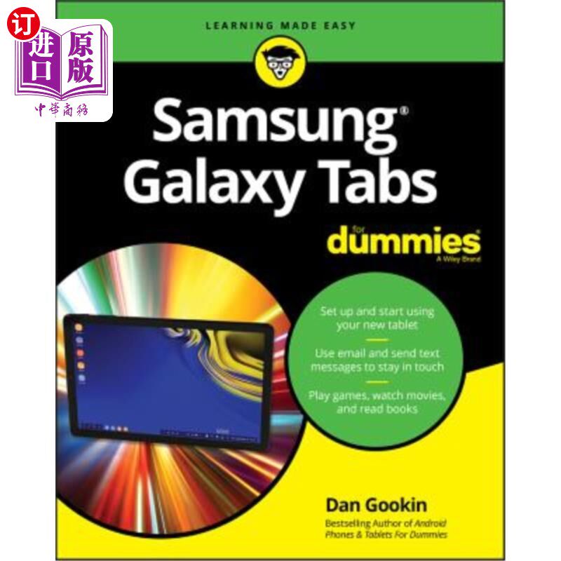 海外直订Samsung Galaxy Tabs for Dummies 三星Galaxy假人标签