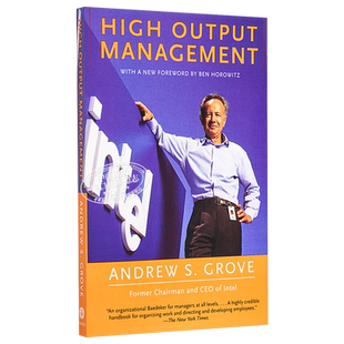格鲁夫给经理人的第一课 英特尔创始人自述 豆瓣阅读 英文原版 High Output Management Andrew S Grove【中商原版】