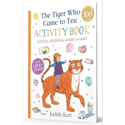 老虎来喝下午茶 活动书The Tiger Who Came to Tea Activity Book英文原版 活动与玩具书 亲子绘本儿童活动书进口【中商原版?