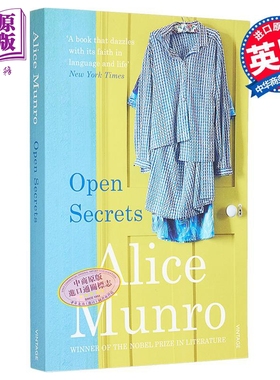 艾丽丝 门罗 公开的秘密 Open Secrets 英文原版 Alice Munro 现当代文学【中商原版】