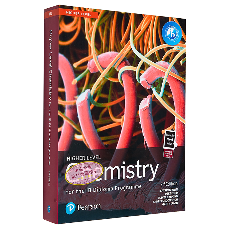 Pearson Chemistry for the IB Diploma Programme Higher Level Prin培生IBDP国际文凭化学高阶课程课本含电子书【中商原版?