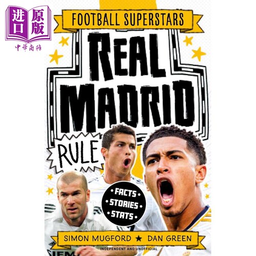 皇马皇家马德里统治 足球超级巨星 Football Superstars Real Madrid 英文原版 足球周边足球书籍