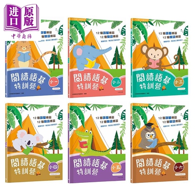 中文跃升训练系列 阅读语基特训营合集 小学1-6年级语文基础知识 阅读理解练习题 字词 标点符号修辞港台原版中文【中商原版】