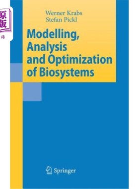海外直订Modelling, Analysis and Optimization of Biosystems 生物系统的建模、分析与优化
