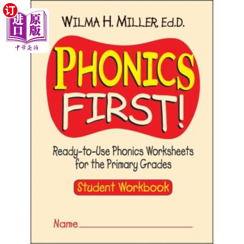 海外直订Phonics First!: Ready-To-Use Phonics Worksheets for the Primary Grades 语音先行！：准备好使用初级分数的语音