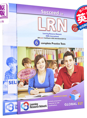 LRN iESOL考试冲刺宝典 C2等级 Succeed in LRN CEFR C2 Practice Tests Self-study  模拟测试 备考自学套装 含答案【中商原